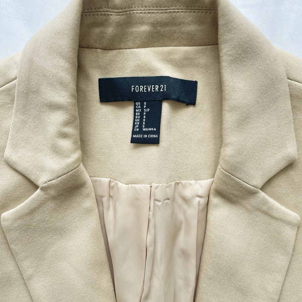 Forever 21 Women's Cream Blazer